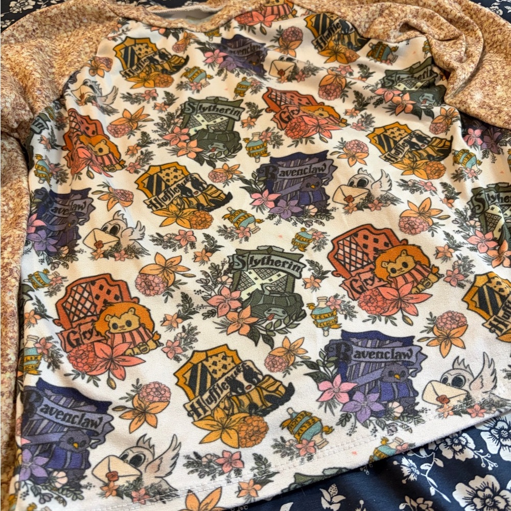 Handmade Kids Hogwarts House Graphic Shirt